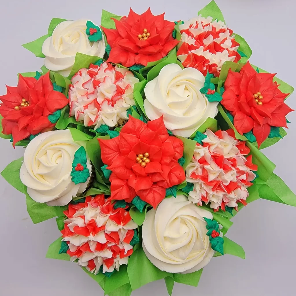 Christmas Cupcake Bouquet 12 count